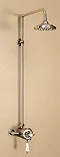 Burlington Wye Claremont Exposed Valve w Rigid Riser, Straight Arm and 6" Shower Rose Large Image