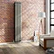 Buxton 1800 x 318mm Raw Metal (Lacquered) 2 Column Vertical Radiator Large Image