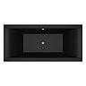 Buxton Matt Black Double Ended Bath with Matching Front Panel 