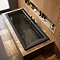 Buxton Matt Black Double Ended Bath