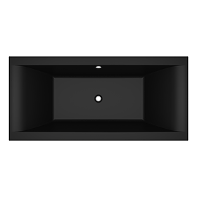 Buxton Double Ended Bath - Matt Black