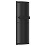 Cadiz 1600 x 530 Designer Radiator with Towel Bar Matt Black