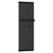Cadiz 1600 x 530 Designer Radiator with Towel Bar Matt Black