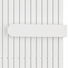 Cadiz 1600 x 530 Designer Radiator with Towel Bar White