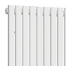 Cadiz 1600 x 530 Designer Radiator with Towel Bar White