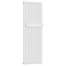 Cadiz 1600 x 530 Designer Radiator with Towel Bar White