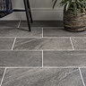 Calanna Anthracite Gloss Speckled Stone Effect Tiles - 300 x 600mm