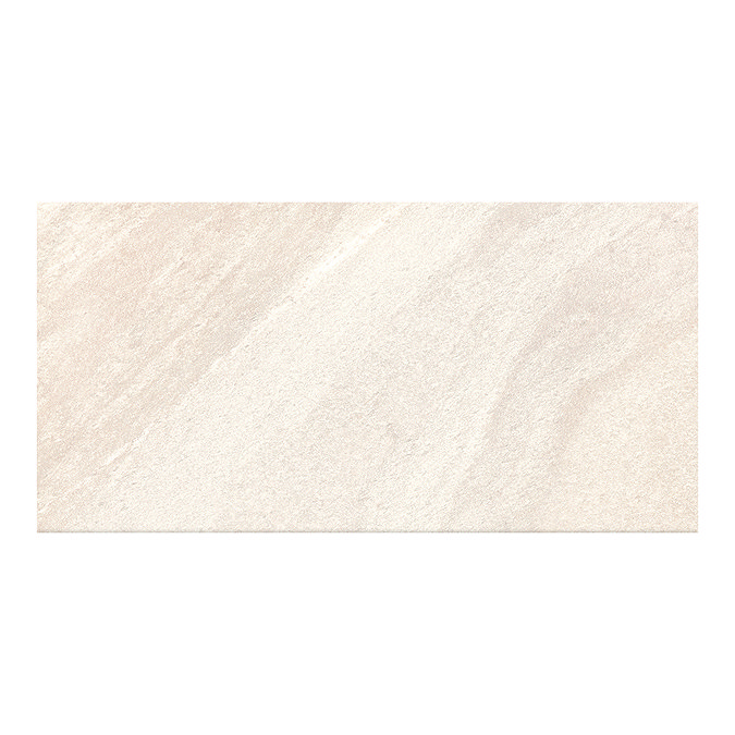 Calanna Gloss Ivory Stone Effect Wall and Floor Tiles - 300 x 600mm
