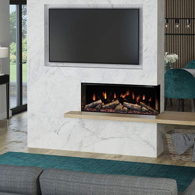 Caldo Axis 1000mm Media Wall Electric Fire