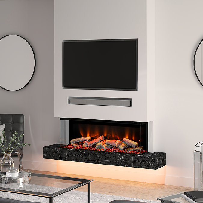 Caldo Axis 1250mm Media Wall Electric Fire