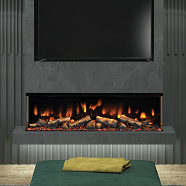 Caldo Axis 1500mm Media Wall Electric Fire