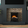 Caldo Blackwood 495mm Traditional Matt Black Electric Stove