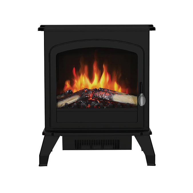 Caldo Blackwood 495mm Traditional Matt Black Electric Stove