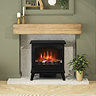 Caldo Blackwood 635mm Traditional Matt Black Electric Stove