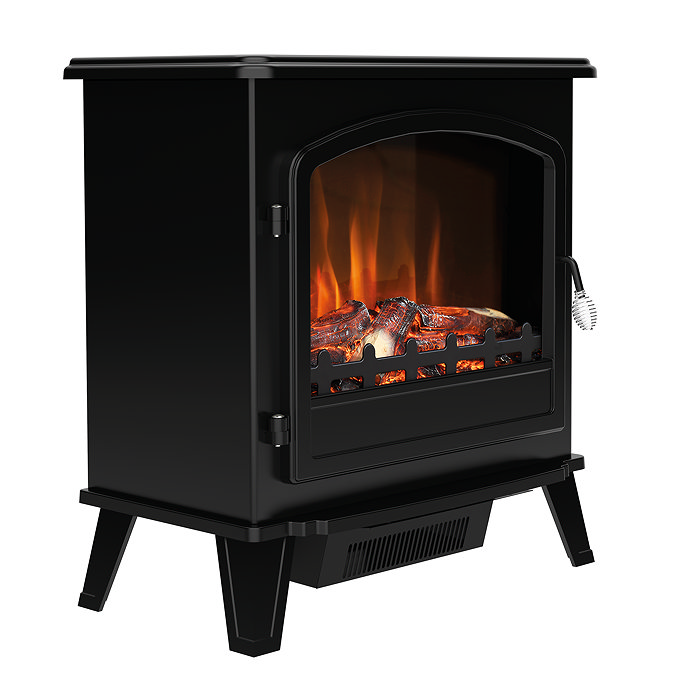 Caldo Blackwood 635mm Traditional Matt Black Electric Stove
