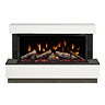 Caldo Buxton 1370mm Ash White & Anthracite Timber Electric Fireplace Suite