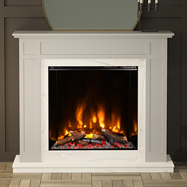 Caldo Clarity Timber Electric Fireplace Suite