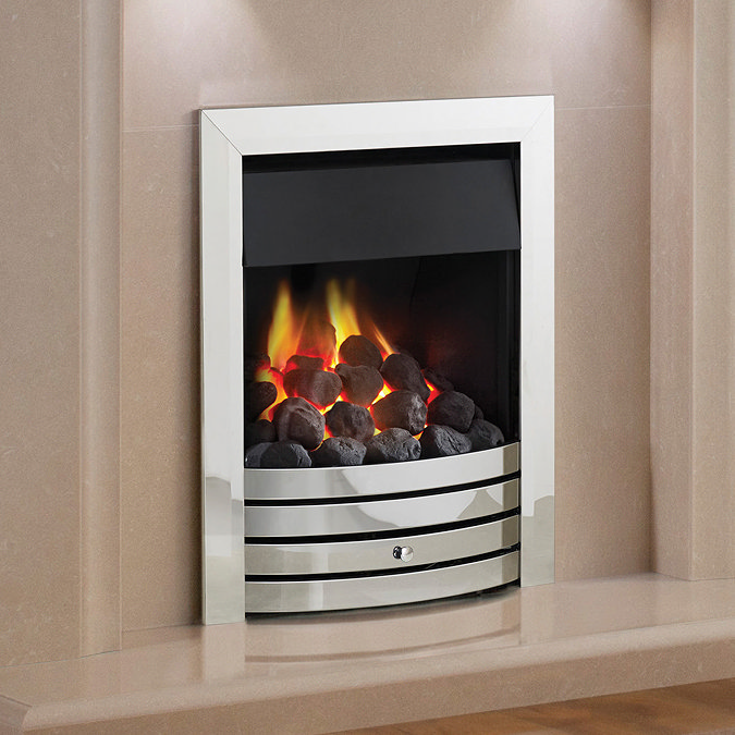 Caldo Cotswold Chrome Deepline Inset Gas Fire