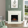 Caldo Haven Classic Timber Electric Fireplace Suite