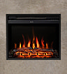 Caldo Ignis 22" Black Inset Wall Mounted Electric Fire