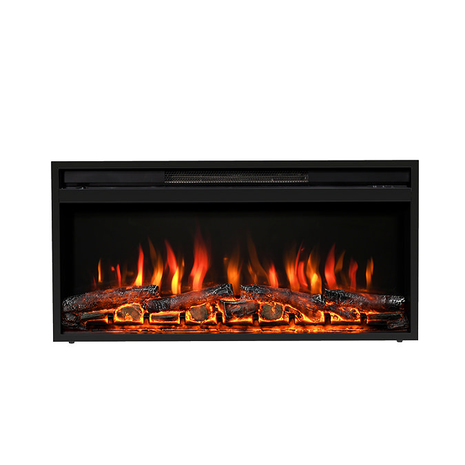 Caldo Ignis 36" Black Inset Wall Mounted Electric Fire