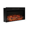 Caldo Ignis 36" Black Inset Wall Mounted Electric Fire