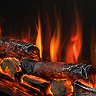 Caldo Ignis 36" Black Inset Wall Mounted Electric Fire