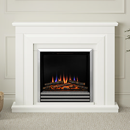 Caldo Meridian Timber Electric Fireplace Suite