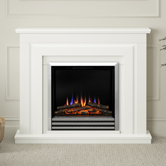 Caldo Meridian Timber Electric Fireplace Suite