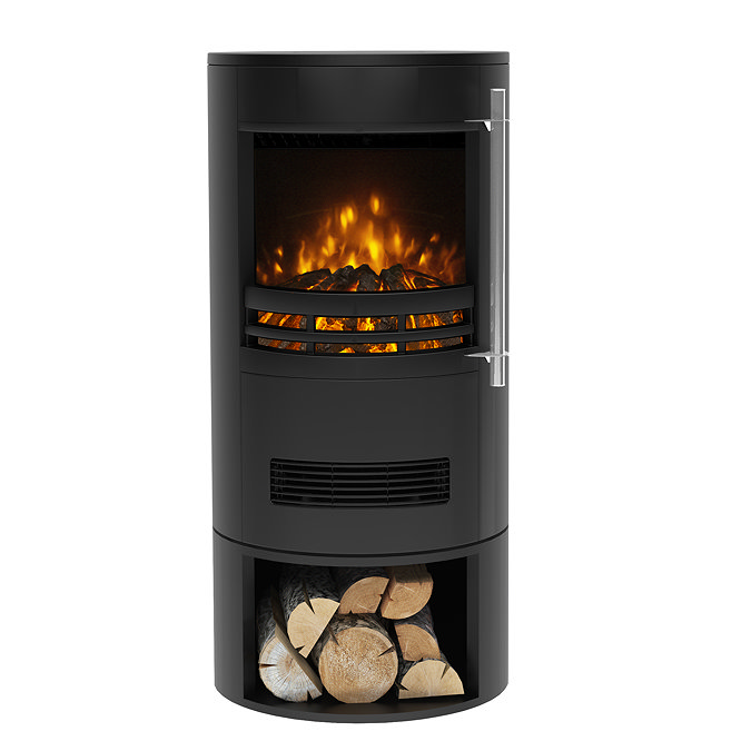 Caldo Moda Freestanding Electric Stove with Log Store