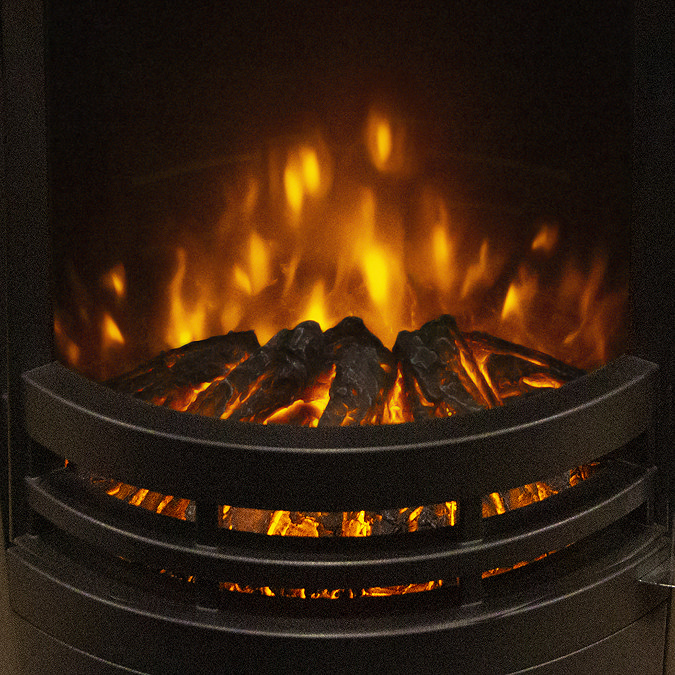 Caldo Moda Freestanding Electric Stove with Log Store