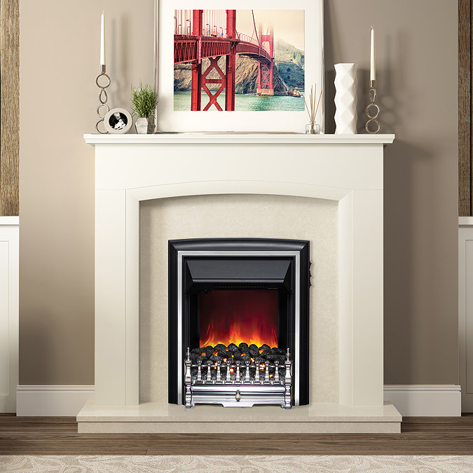 Caldo Monarch Inset Electric Fire - Chrome