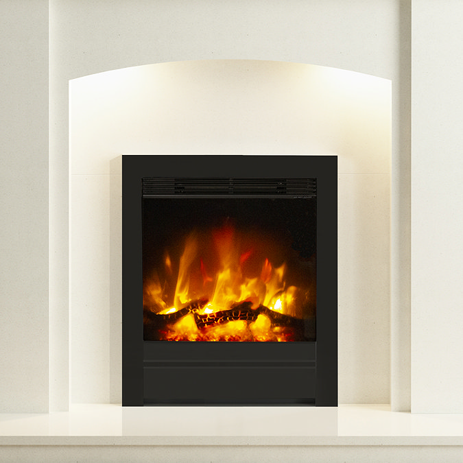 Caldo Nexus Inset Electric Fire - Matt Black