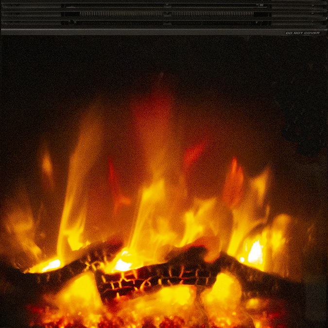 Caldo Nexus Inset Electric Fire - Matt Black