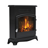 Caldo Onyx Traditional Matt Black Electric Stove