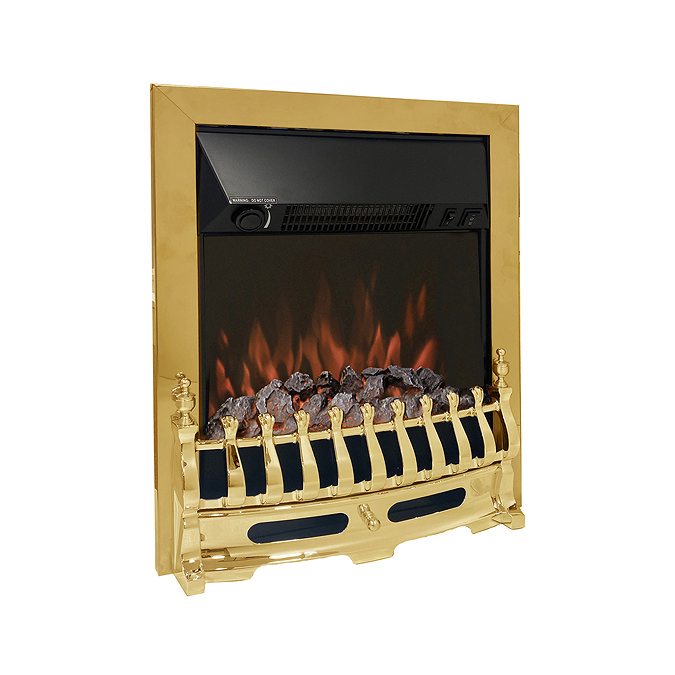 Caldo Sovereign Inset Electric Fire - Brass