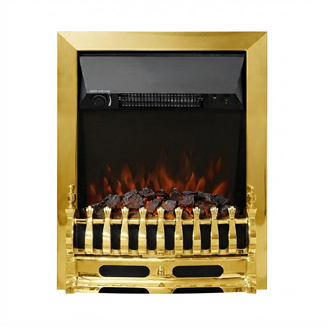 Caldo Sovereign Inset Electric Fire - Brass
