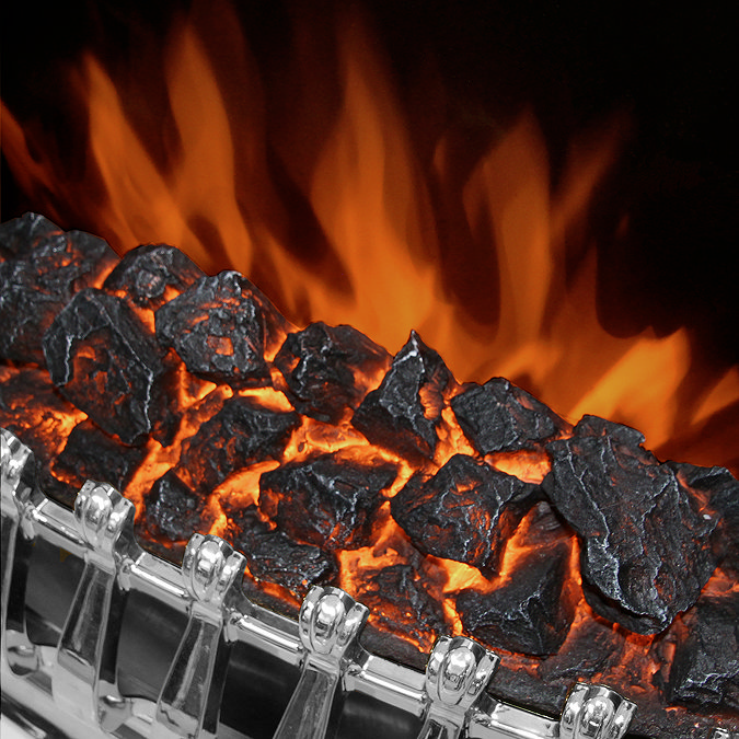 Caldo Sovereign Inset Electric Fire - Chrome