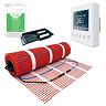 Caldo Underfloor Heating Kit w. WiFi Programmable White Timerstat Bundle - Various Sizes