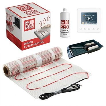 Caldo Pro Electric Underfloor Heating Kit with WiFi Timerstat - White