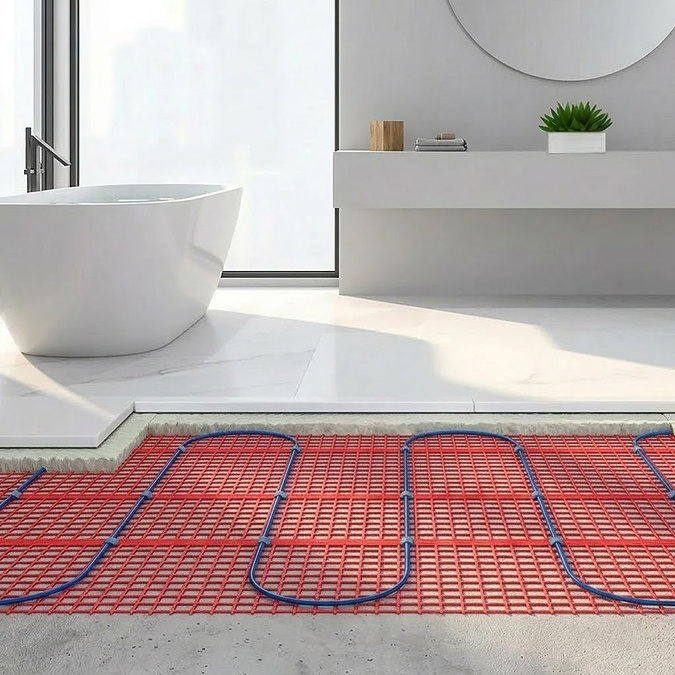 Caldo Pro Electric Underfloor Heating Mat with Digital Programmable Thermostat Bundle