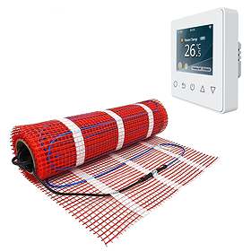 Caldo Underfloor Heating Mat w. Digital Programmable Timerstat Bundle