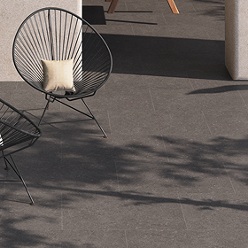 Calla Outdoor Anthracite Wall & Floor Tile - 600 x 900mm