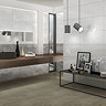 Calvados Grey Gloss Stone Effect Large Format Wall Tiles - 450 x 900mm