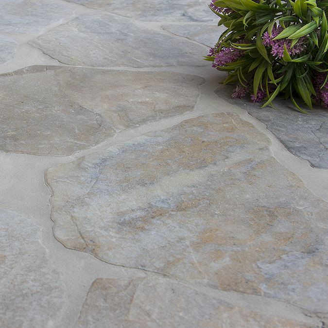 Cambria Grey Natural Stone Effect Wall and Floor Tiles 230 x 230mm