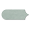 Camille Sage Scallop & Feather Gloss Wall Tiles - 80 x 215mm