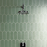 Camille Sage Scallop & Feather Matt Wall Tiles - 80 x 215mm