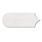 Camille White Scallop & Feather Gloss Wall Tiles - 80 x 215mm