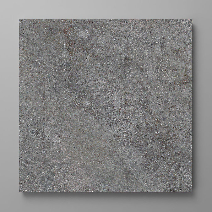 Canedo Graphite Stone Effect Rectified Wall and Floor Tiles - 600 x 600mm