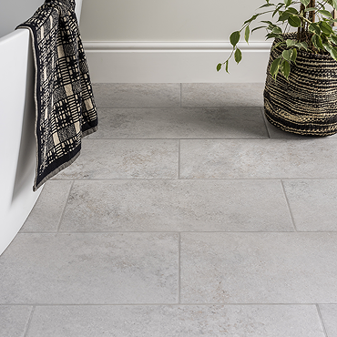 Canedo Grey Stone Effect Rectified Wall and Floor Tiles - 316 x 608mm